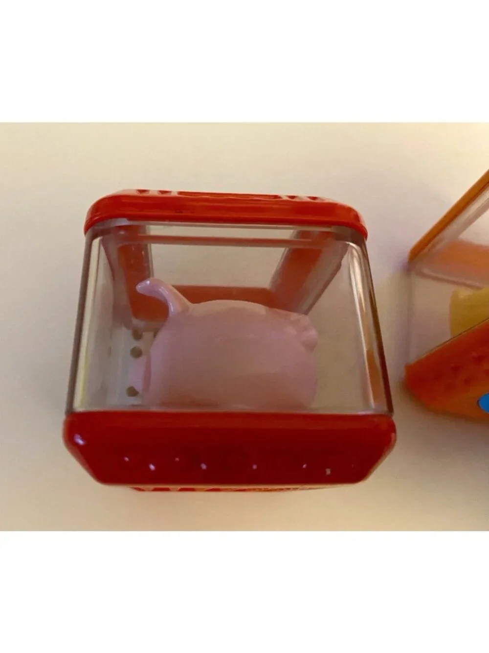 VTG 2 Fisher Price Peek-a-Blocks Replacements Pink Pig and Ducks Farm Sensory